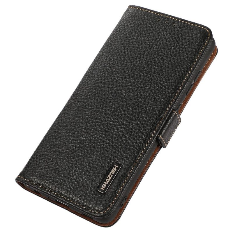 Flip Case Für Xiaomi Redmi Note 12 Pro Plus Lychee-leder Khazneh Rfid