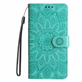 Flip Case Für Xiaomi Redmi Note 12 Pro Plus Mit Kordel Mandala-dekoration Mit Riemen