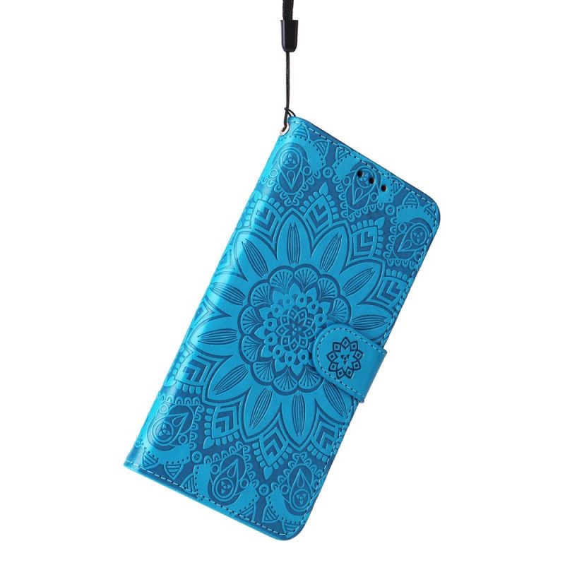 Flip Case Für Xiaomi Redmi Note 12 Pro Plus Mit Kordel Mandala-dekoration Mit Riemen