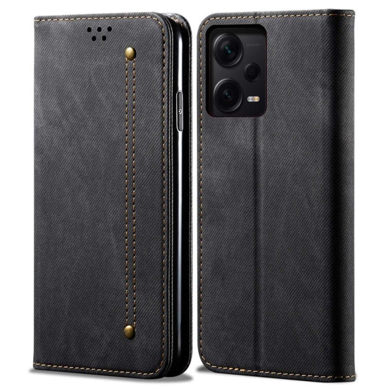 Schutzhülle Für Xiaomi Redmi Note 12 Pro Plus Flip Case Denim-stoff