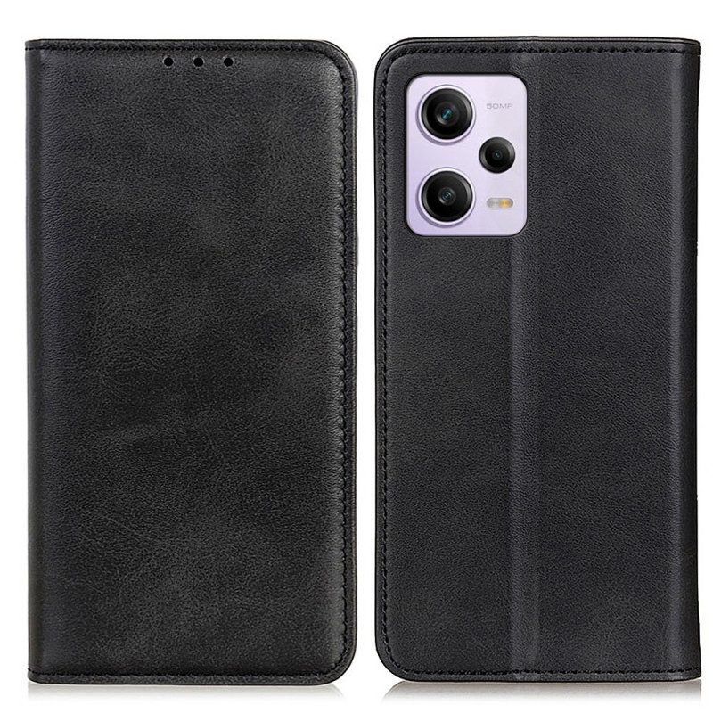 Schutzhülle Für Xiaomi Redmi Note 12 Pro Plus Flip Case Klassisches Spaltleder