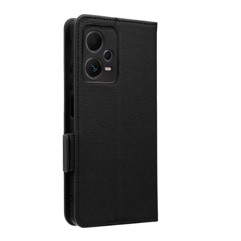 Flip Case Für Poco X5 Pro 5G Mit Kordel Dünner Riemchen