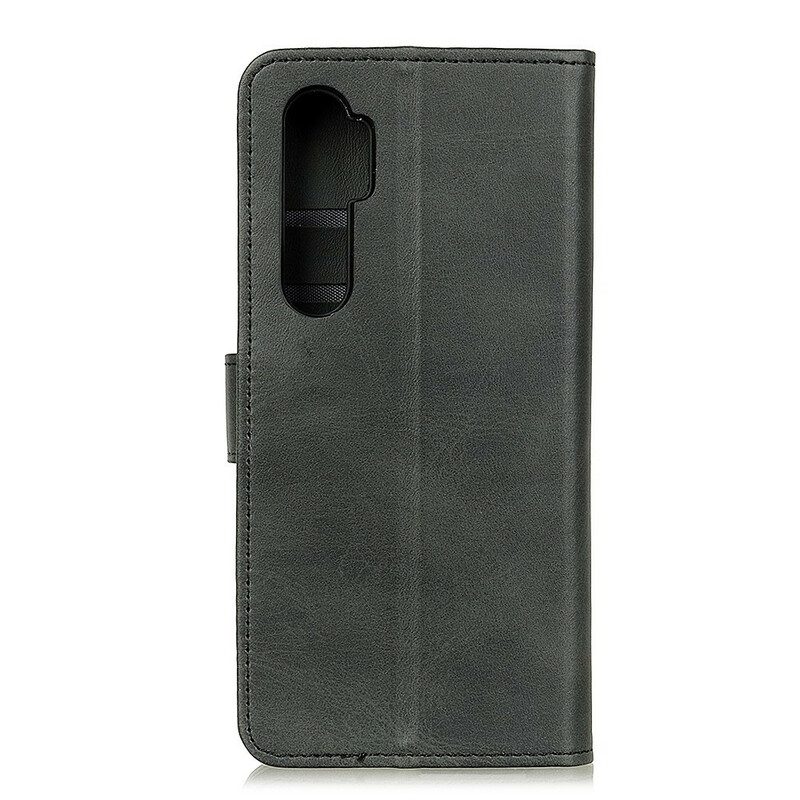 Flip Case Für Xiaomi Mi Note 10 Lite Retro-mattledereffekt