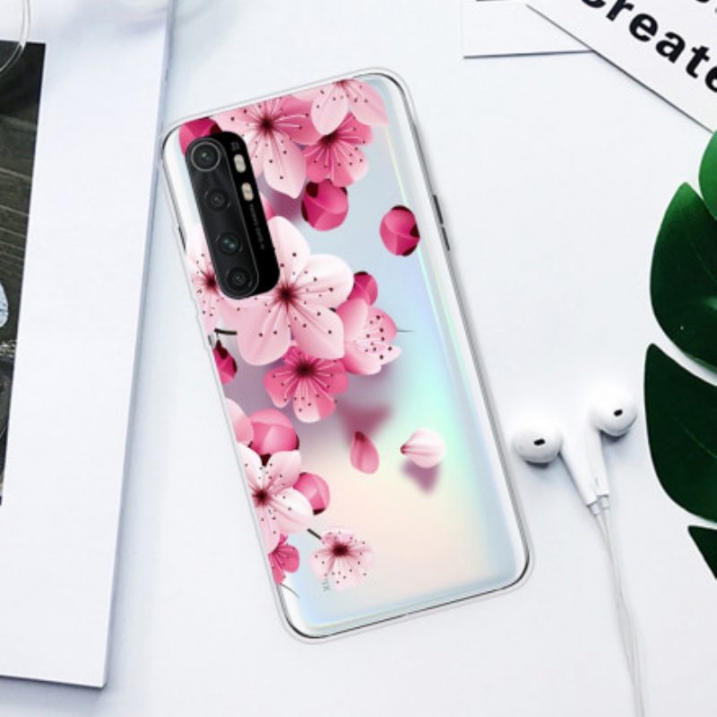 Handyhülle Für Xiaomi Mi Note 10 Lite Reine Rosa Blume