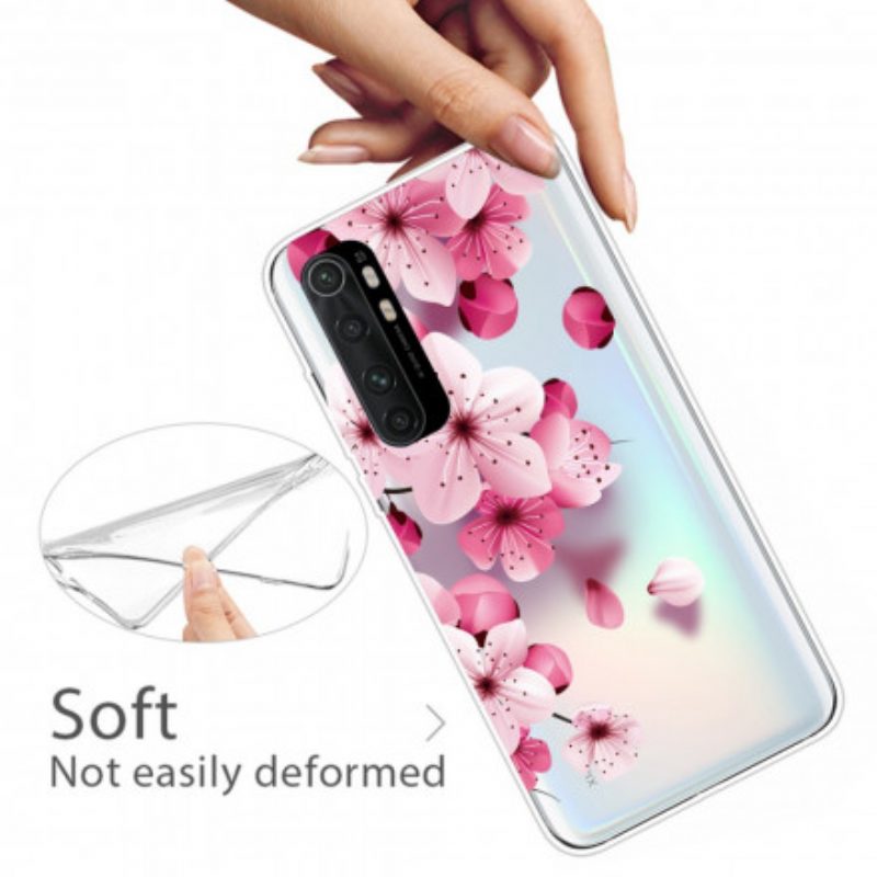 Handyhülle Für Xiaomi Mi Note 10 Lite Reine Rosa Blume