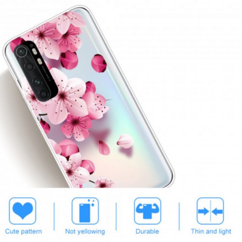 Handyhülle Für Xiaomi Mi Note 10 Lite Reine Rosa Blume