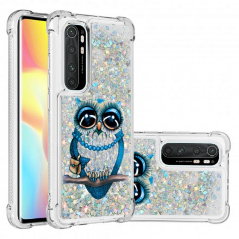 Hülle Für Xiaomi Mi Note 10 Lite Miss Owl Pailletten