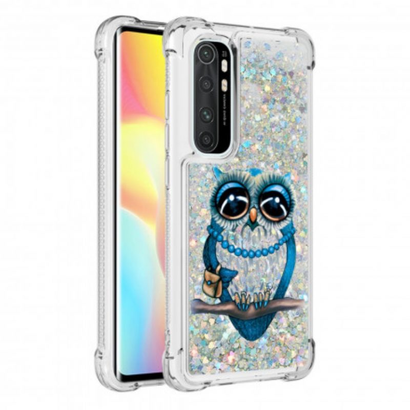 Hülle Für Xiaomi Mi Note 10 Lite Miss Owl Pailletten