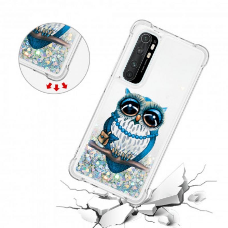 Hülle Für Xiaomi Mi Note 10 Lite Miss Owl Pailletten