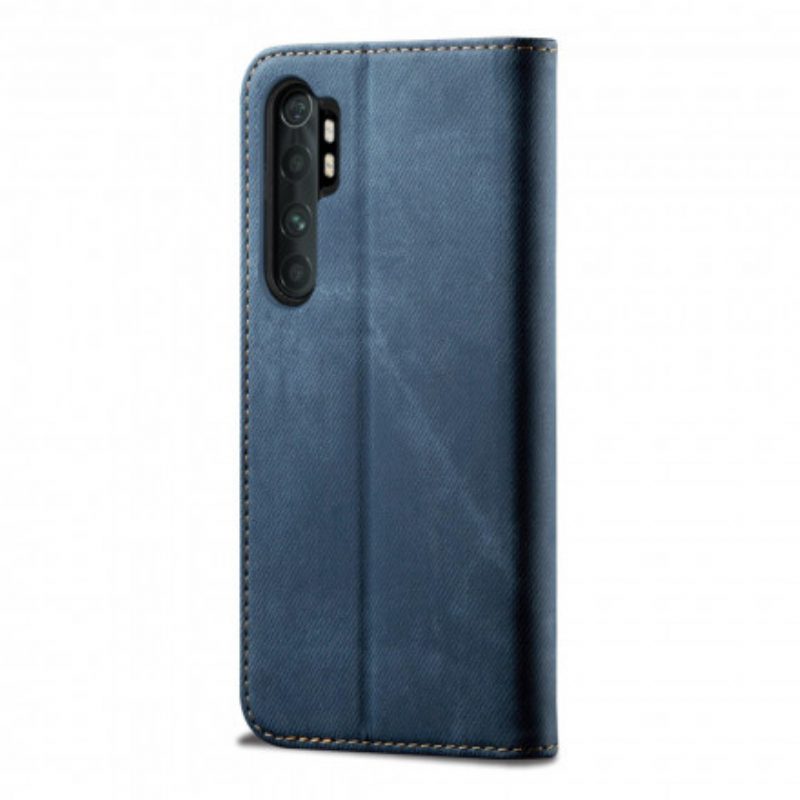 Schutzhülle Für Xiaomi Mi Note 10 Lite Flip Case Denim-stoff