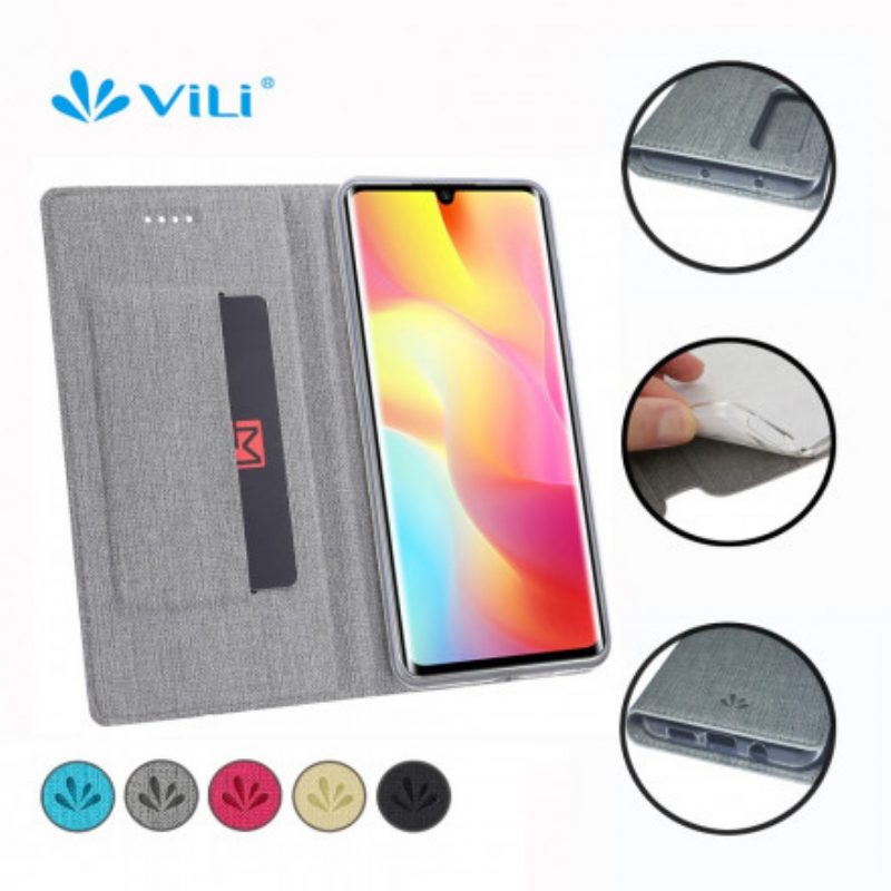 Schutzhülle Für Xiaomi Mi Note 10 Lite Flip Case Strukturiertes Vili Dmx