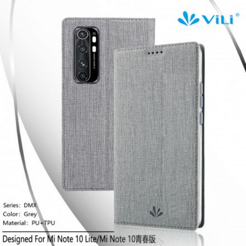 Schutzhülle Für Xiaomi Mi Note 10 Lite Flip Case Strukturiertes Vili Dmx