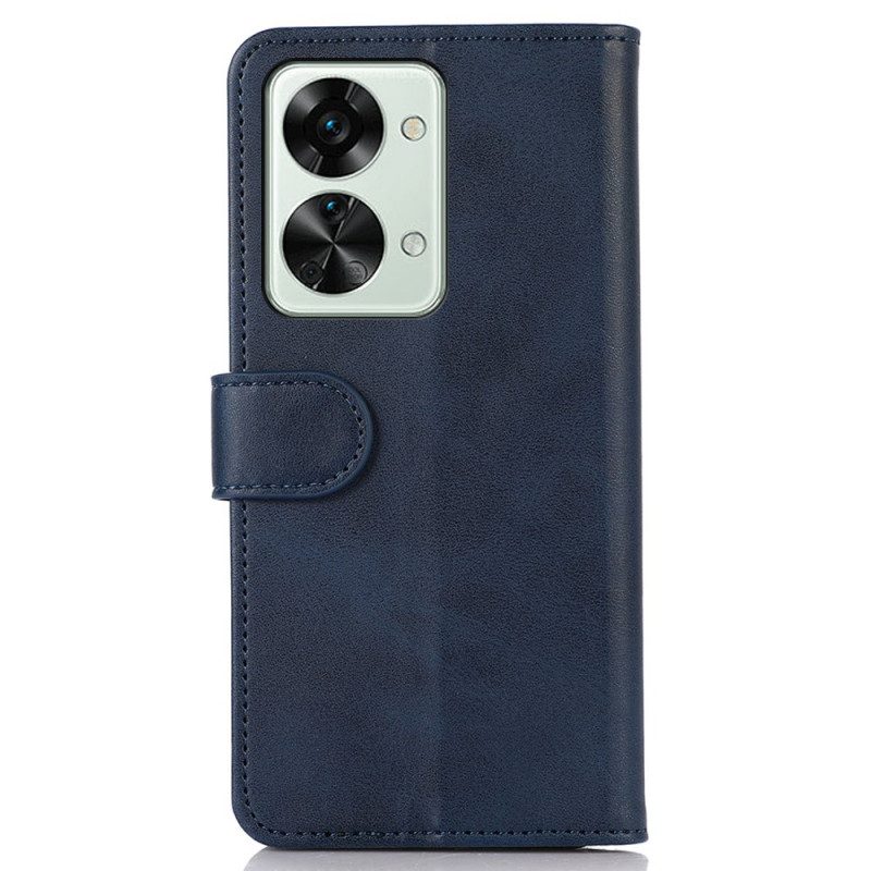 Flip Case Für OnePlus Nord 2T 5G Klassischer Lederstil