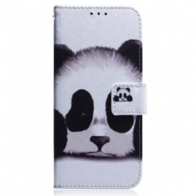 Flip Case Für OnePlus Nord 2T 5G Mit Kordel Riemchenpanda