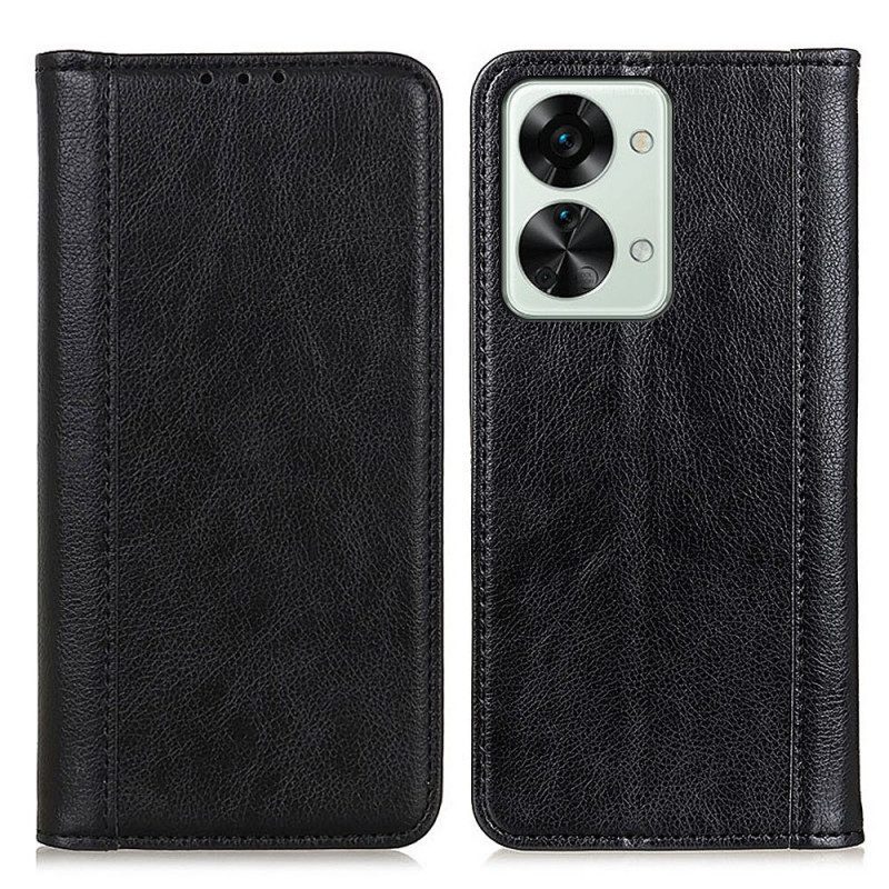 Flip Case Für OnePlus Nord 2T 5G Spaltleder