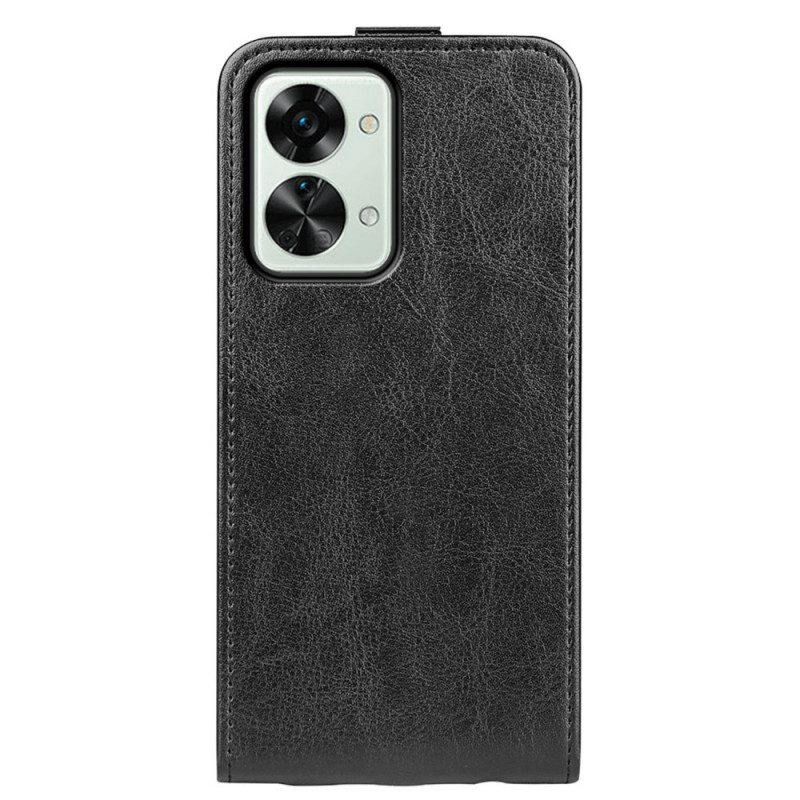 Lederhüllen Für OnePlus Nord 2T 5G Flip Case Vertikale Klappe