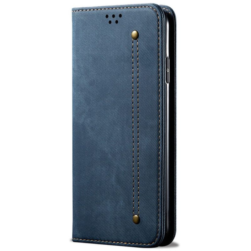 Schutzhülle Für OnePlus Nord 2T 5G Flip Case Denim-stoff