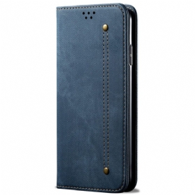 Schutzhülle Für OnePlus Nord 2T 5G Flip Case Denim-stoff