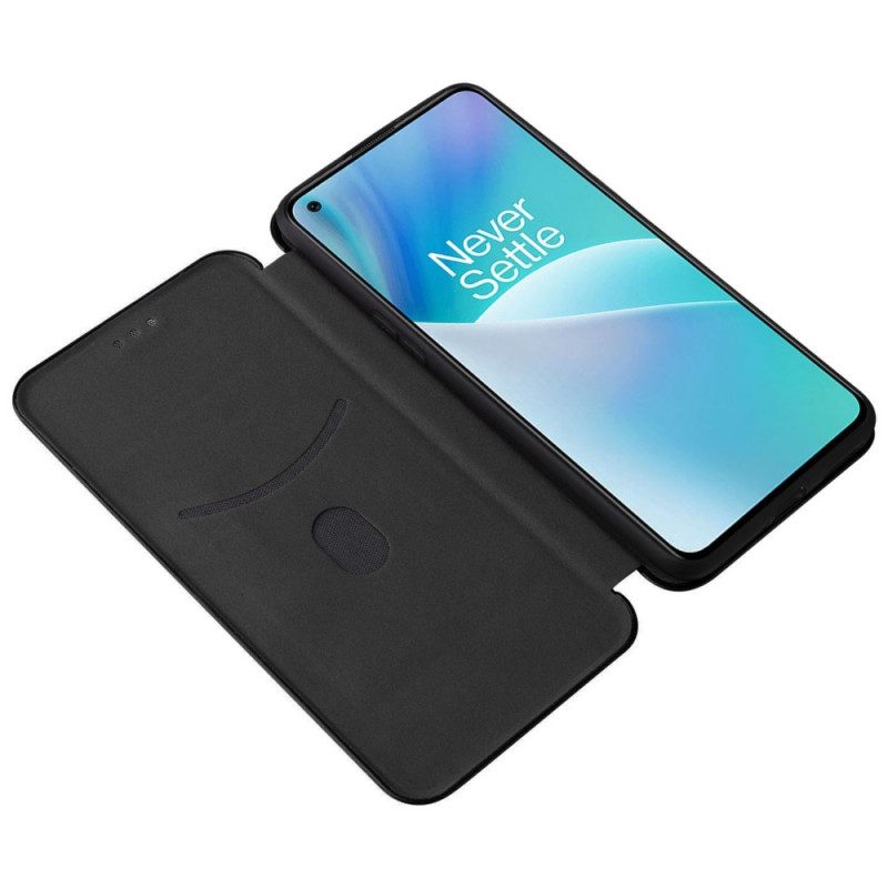 Schutzhülle Für OnePlus Nord 2T 5G Flip Case Ring Aus Kohlefaser