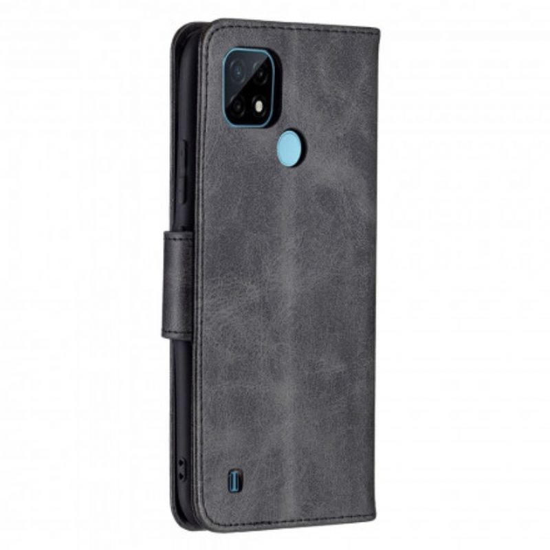 Flip Case Für Realme C21 Flip Case Glatte Klappe Schräg