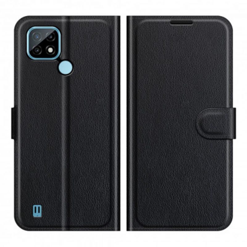 Flip Case Für Realme C21 Klassisch