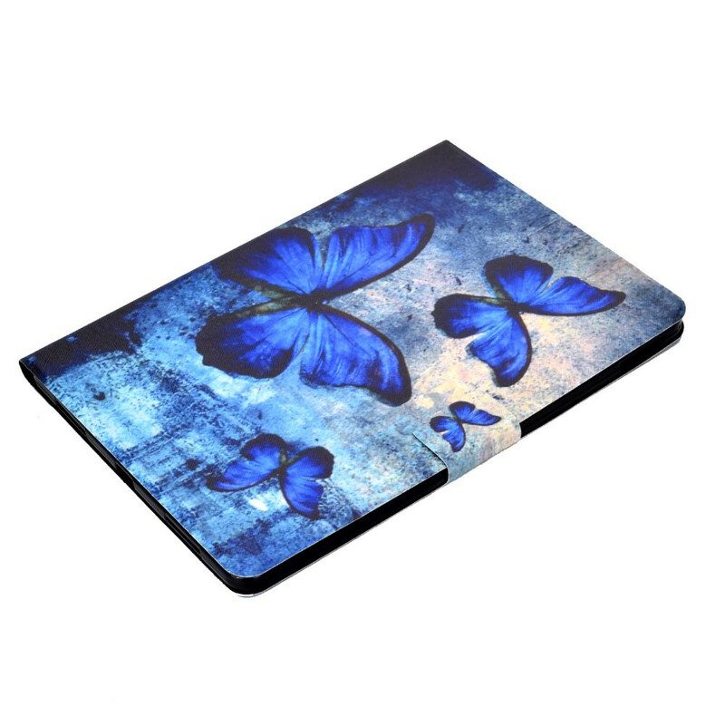 Flip Case Für iPad Pro 11" (2021) Blaue Schmetterlinge