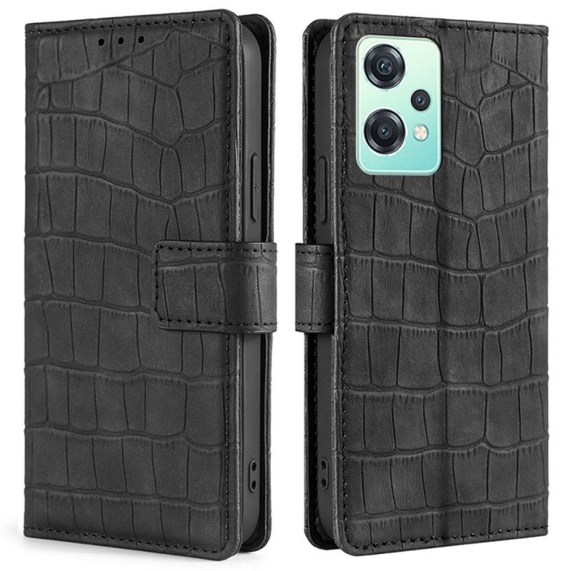 Flip Case Für OnePlus Nord CE 2 Lite 5G Krokodilleder-stil