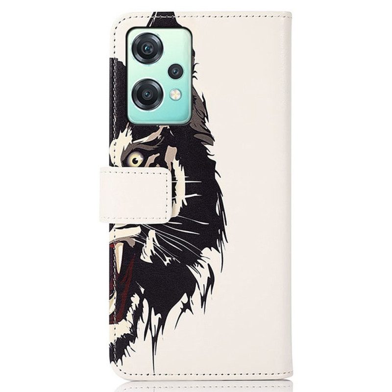 Flip Case Für OnePlus Nord CE 2 Lite 5G Wilder Tiger