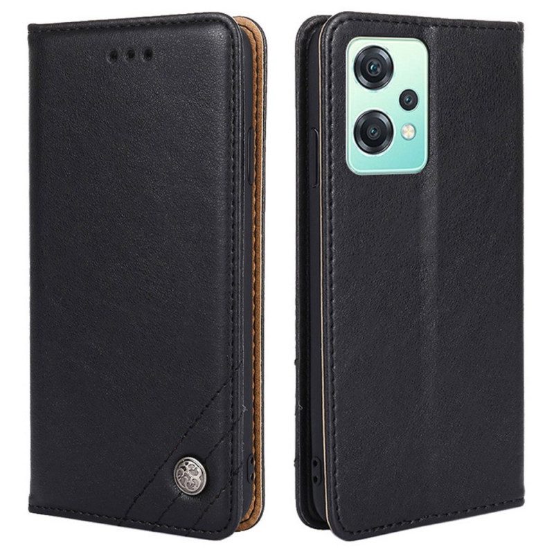 Schutzhülle Für OnePlus Nord CE 2 Lite 5G Flip Case Zierniete Aus Kunstleder