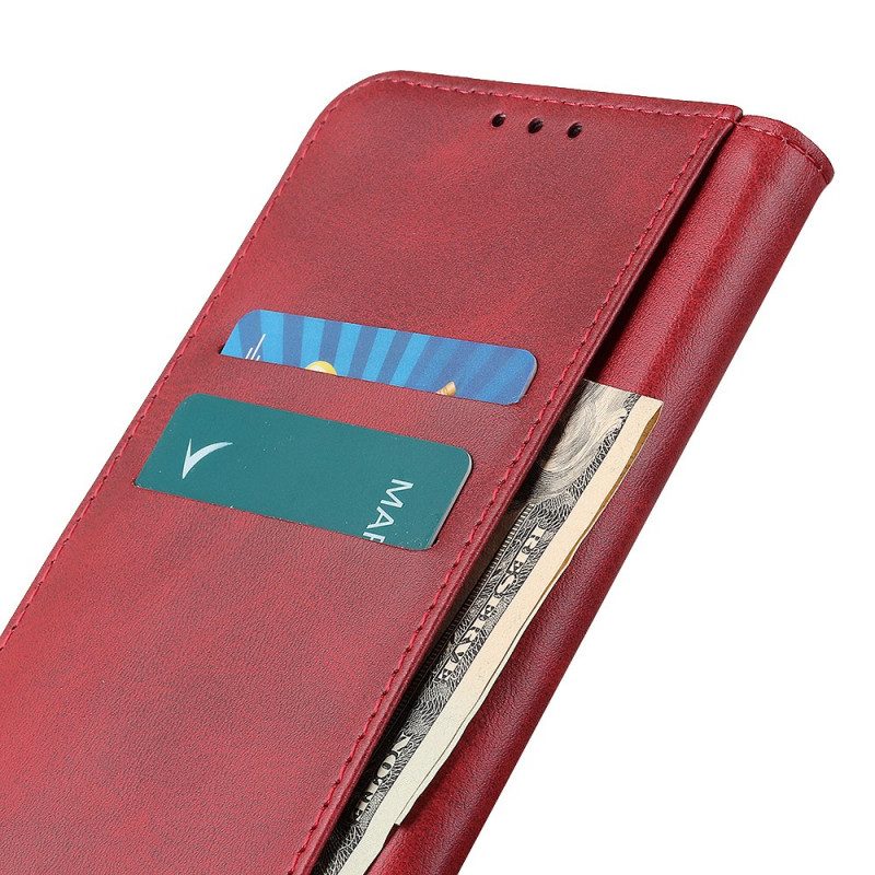 Schutzhülle Für Honor 50 Flip Case Elegantes Spaltleder