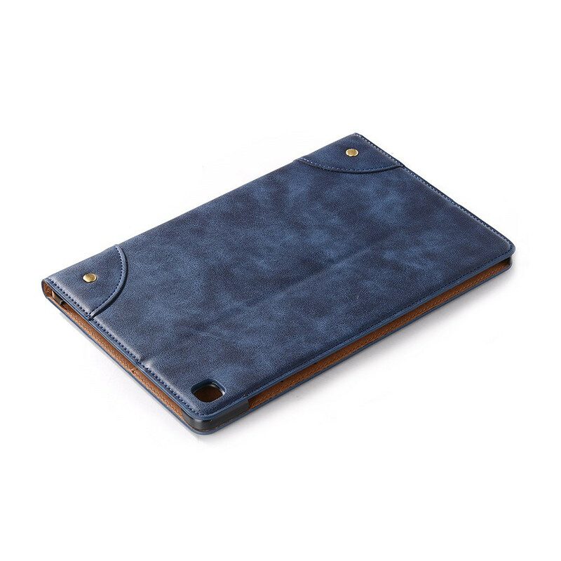 Case Für Samsung Galaxy Tab S6 Lite Vintage-nieten Aus Kunstleder