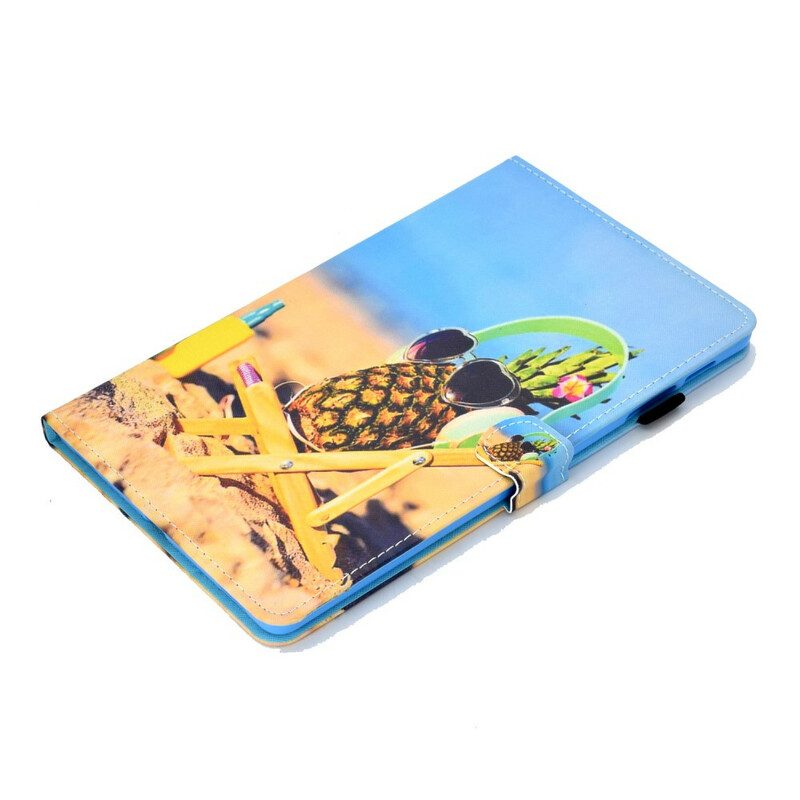 Flip Case Für Samsung Galaxy Tab S6 Lite Ananasstrand