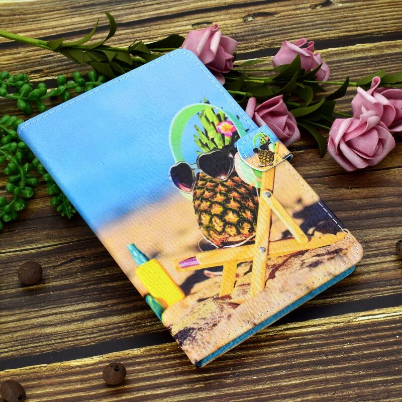 Flip Case Für Samsung Galaxy Tab S6 Lite Ananasstrand