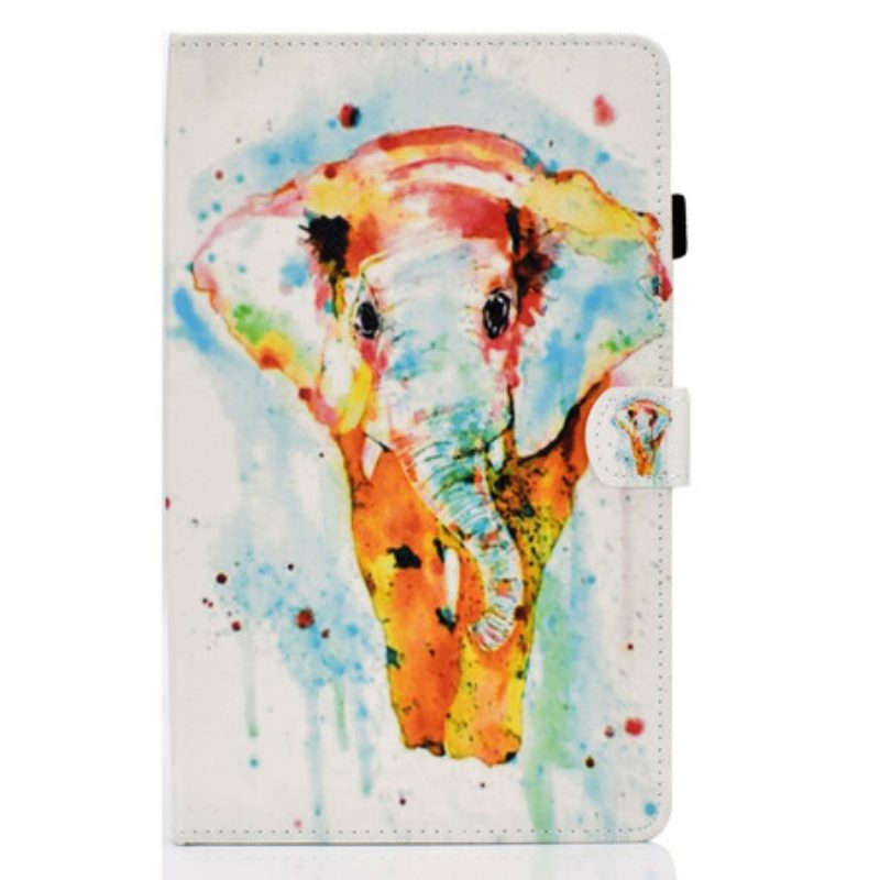 Flip Case Für Samsung Galaxy Tab S6 Lite Aquarell-elefant