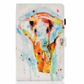 Flip Case Für Samsung Galaxy Tab S6 Lite Aquarell-elefant