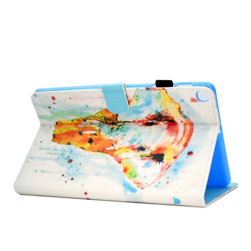 Flip Case Für Samsung Galaxy Tab S6 Lite Aquarell-elefant