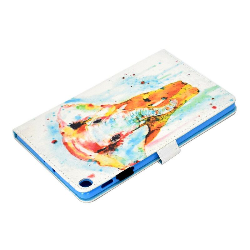 Flip Case Für Samsung Galaxy Tab S6 Lite Aquarell-elefant