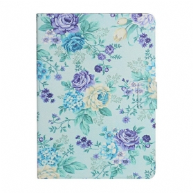 Flip Case Für Samsung Galaxy Tab S6 Lite Blumen Blumen Blumen