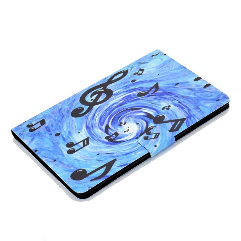 Flip Case Für Samsung Galaxy Tab S6 Lite Musiknoten