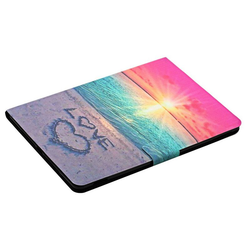 Flip Case Für Samsung Galaxy Tab S6 Lite Sonnenuntergangsliebe