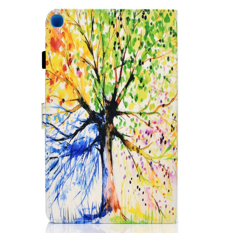 Lederhüllen Für Samsung Galaxy Tab S6 Lite Aquarellbaum