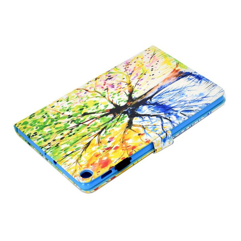 Lederhüllen Für Samsung Galaxy Tab S6 Lite Aquarellbaum