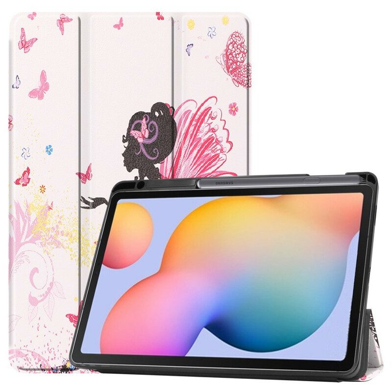 Schutzhülle Für Samsung Galaxy Tab S6 Lite Blumenfeen-bleistifthalter