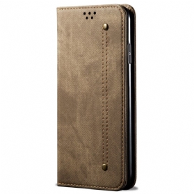 Flip Case Für Honor Magic 6 Pro Jeansstoff