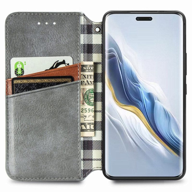 Flip Case Honor Magic 6 Pro Handyhülle Retro-wildleder-stil