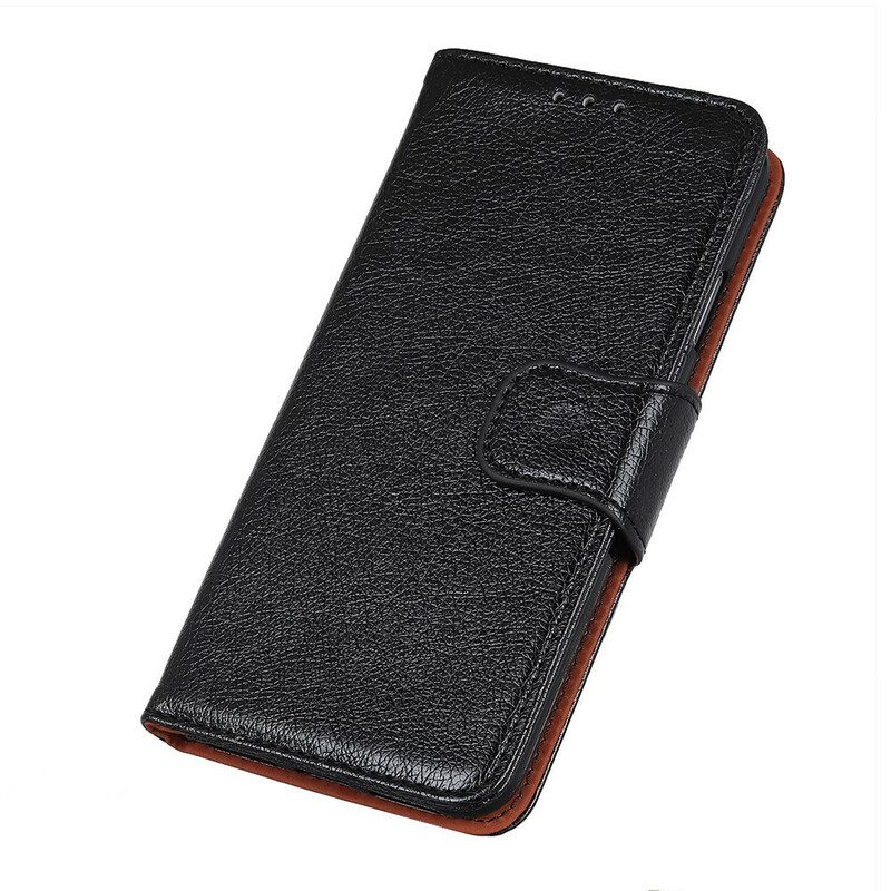 Flip Case Für Samsung Galaxy S21 Ultra 5G Gespaltenes Nappaleder