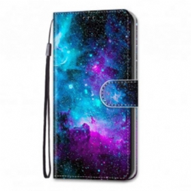 Flip Case Für Samsung Galaxy S21 Ultra 5G Kosmischer Himmel