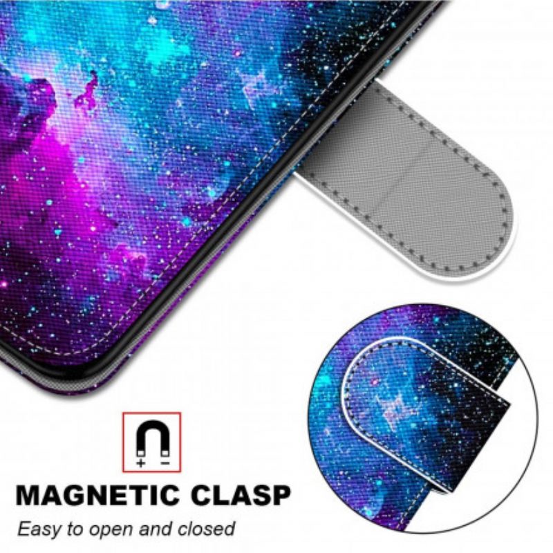 Flip Case Für Samsung Galaxy S21 Ultra 5G Kosmischer Himmel