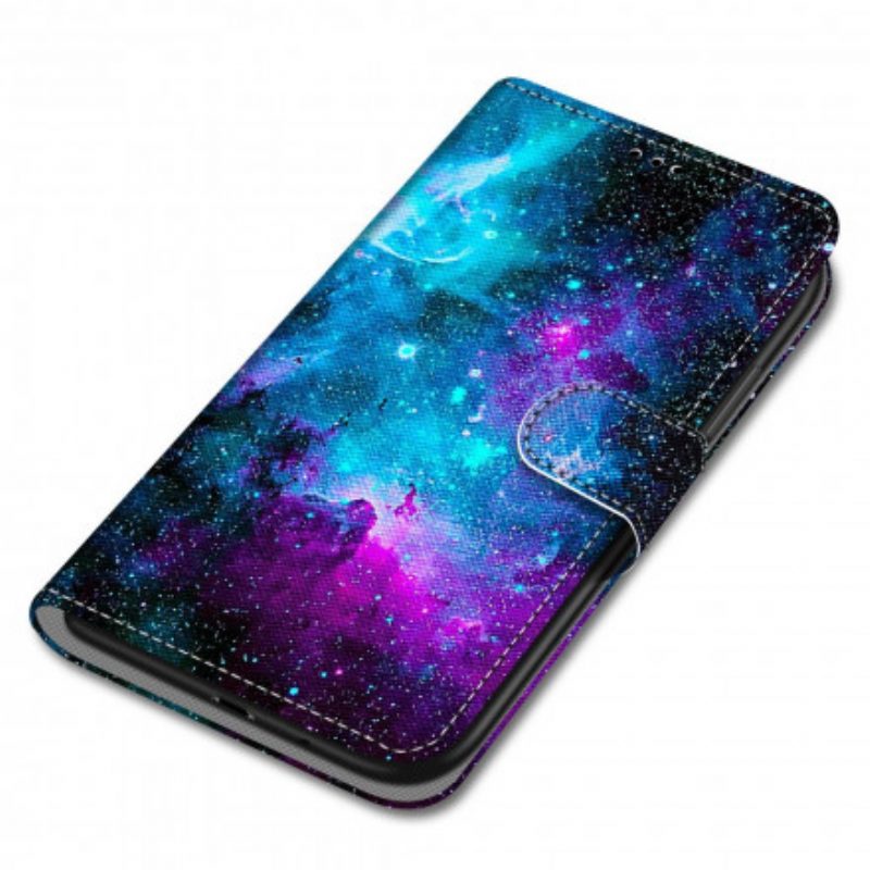 Flip Case Für Samsung Galaxy S21 Ultra 5G Kosmischer Himmel