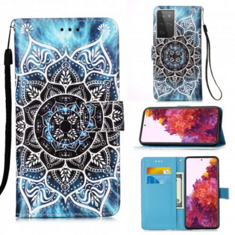 Flip Case Für Samsung Galaxy S21 Ultra 5G Mandala Im Himmel